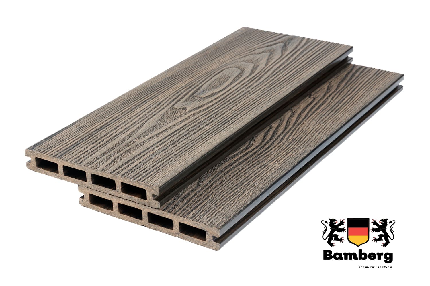 Террасная доска Bamberg Square 3D Natural, Lebanese Cedar — Black Deck