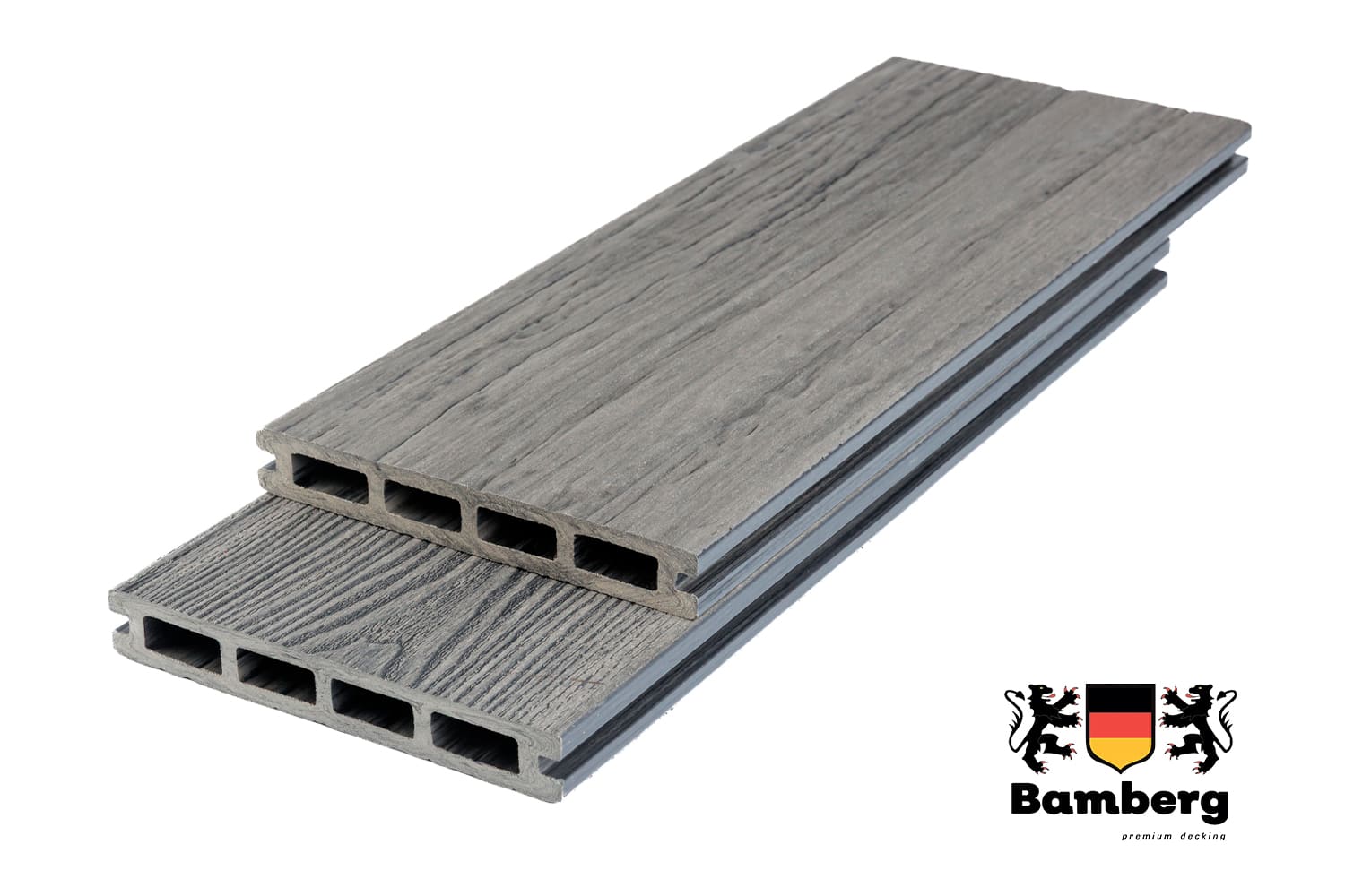 Террасная доска Bamberg SquareFossiled,English Barnwood (Окаменелое дерево)  — Black Deck