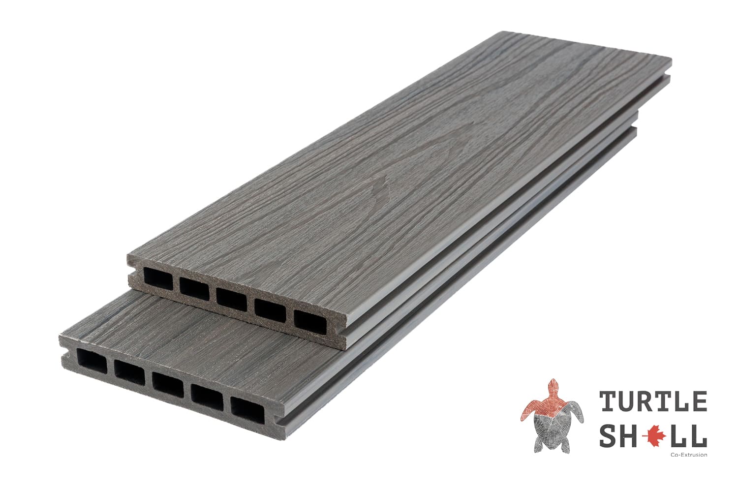 Террасная доска из ДПК Turtle Shell, Square, Scottish Slatewood, Co-Extrusion