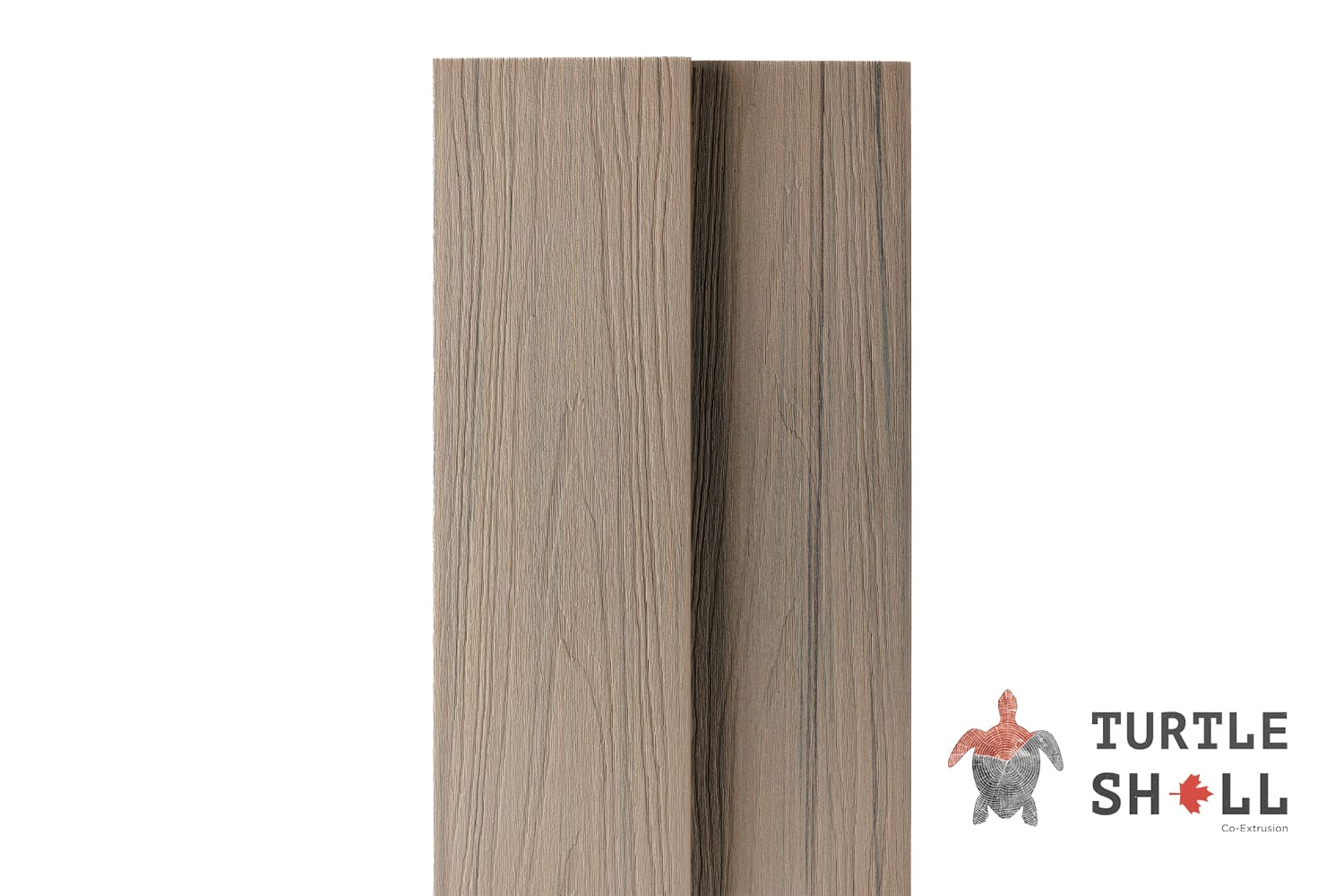 Террасная доска из ДПК Turtle Shell, Square, Canadian Maple, Co-Extrusion