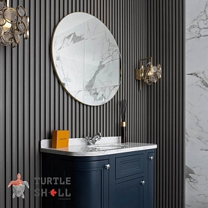 Декоративные реечные панели Turtle Shell Middle Lines, Faroese Smokewood, Co-Extrusion