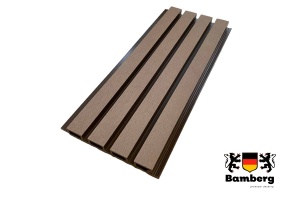 Фасадная реечная панель из ДПК