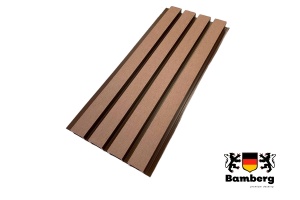 Фасадная реечная панель из ДПК