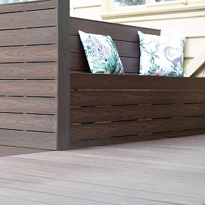 Террасная доска ДПК Turtle Shell, Australian Palisander, Co-Extrusion (Dual)