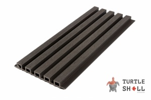 Реечная панель ДПК Narrow Lines, Faroese Smokewood (черная)