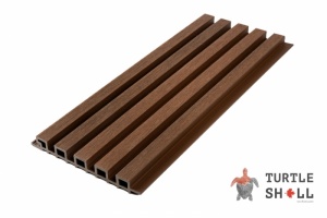 Реечная панель ДПК Narrow Lines, Australian Palisander (коричневая)